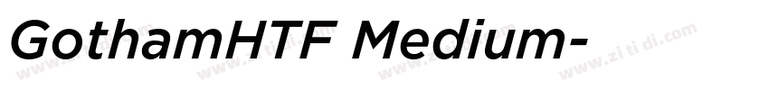 GothamHTF Medium字体转换
